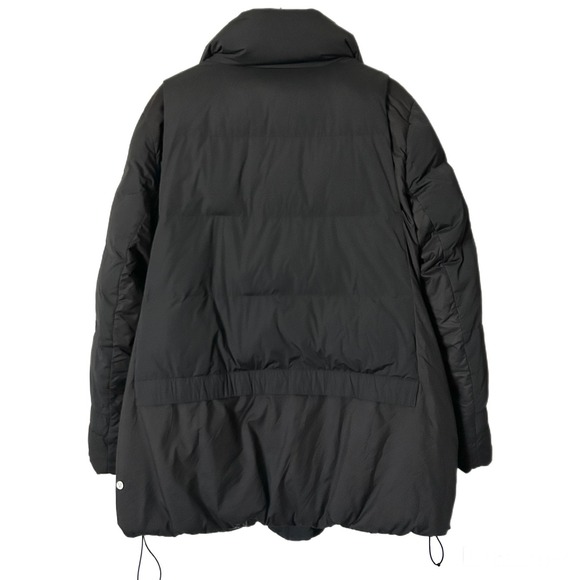 Lululemon Down Jacket Puffer Coat in Black 600 Fill Goose Down Size 12 - Picture 3 of 11